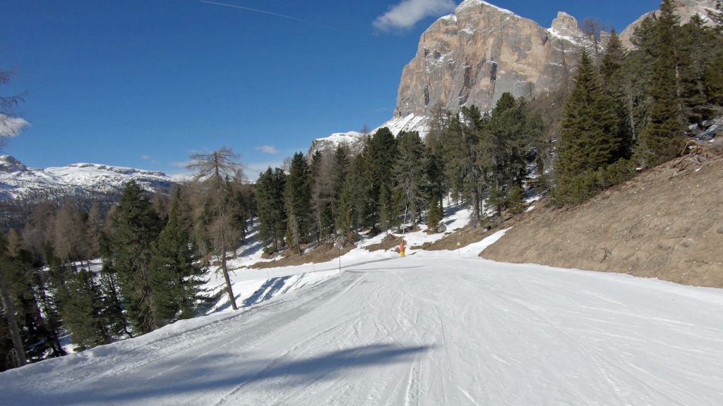Blue ski run #38 Cortina d' Ampezzo Italy
