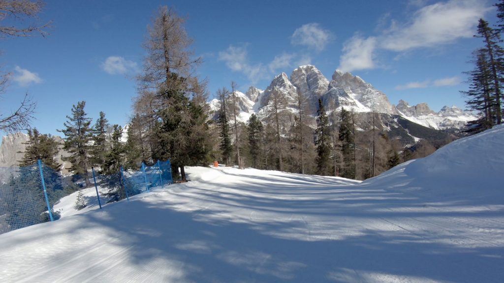 Red ski run #60 Faloria Cortina d' Ampezzo Italy