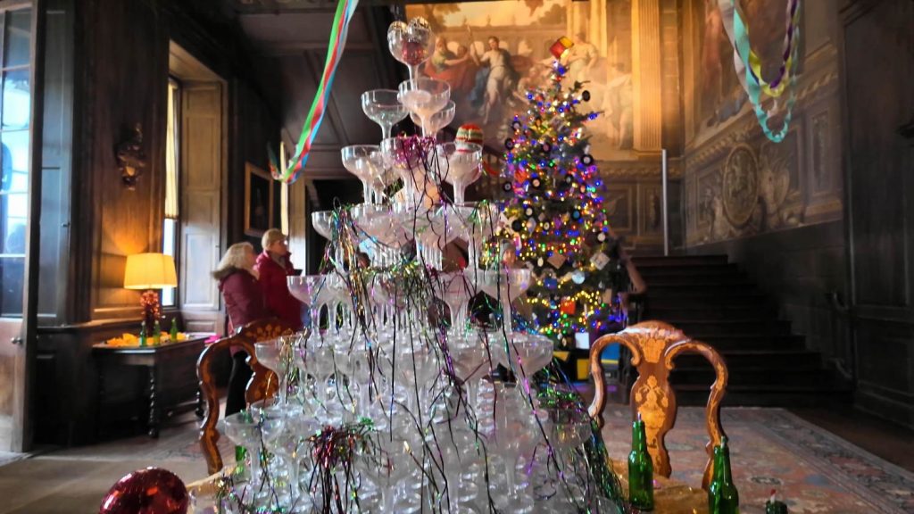 Christmas at Hanbury Hall in Worcestershire 02