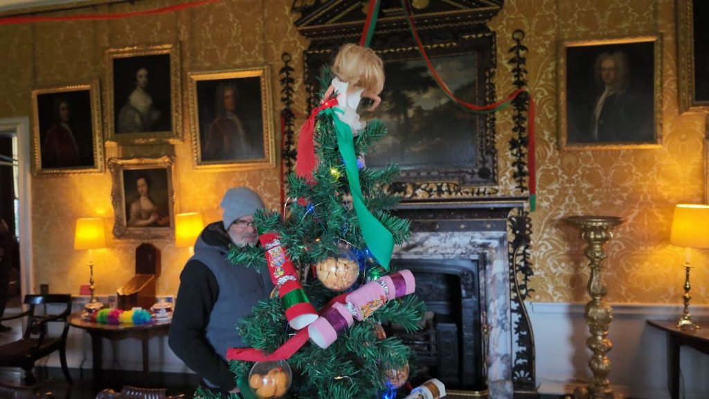 Christmas at Hanbury Hall in Worcestershire 08
