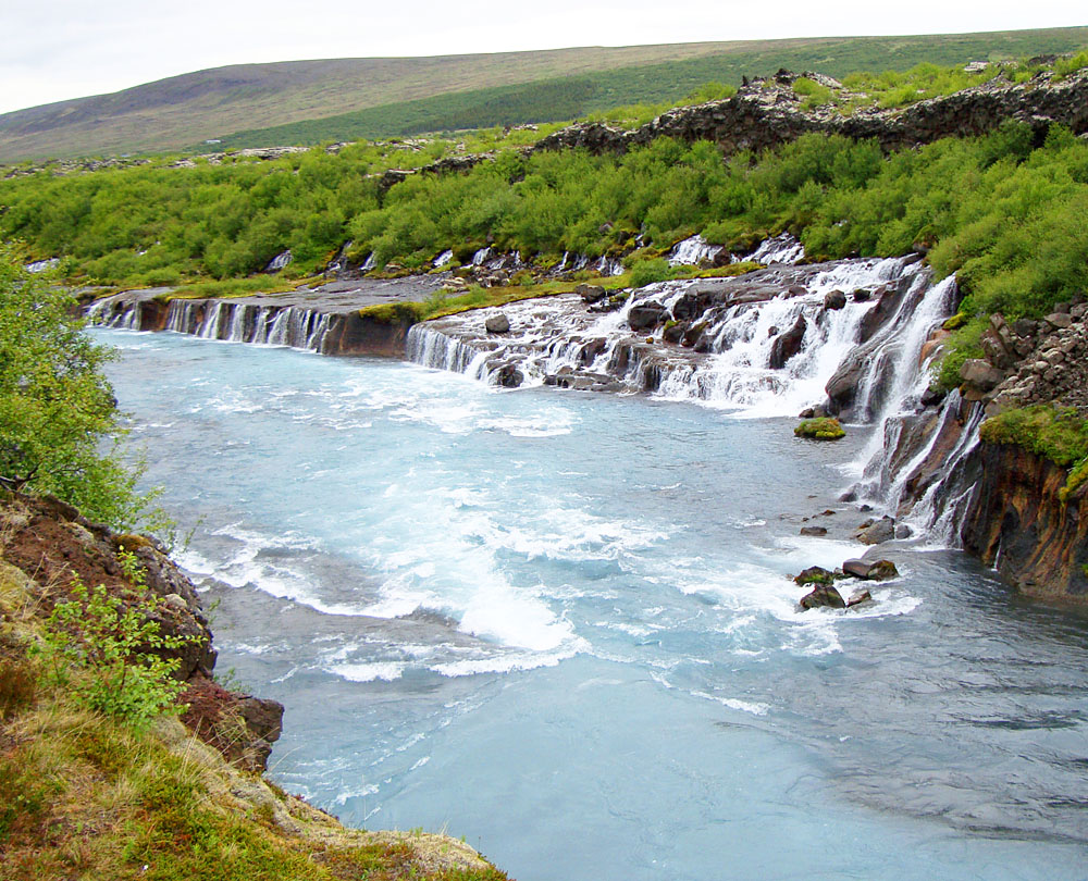 Iceland - Hraunfossar waterfalls