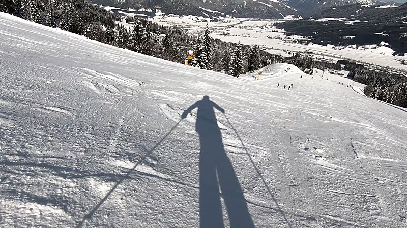 St Johann in Tirol, Austria. Ski run 4a
