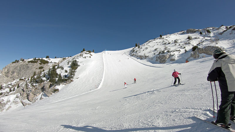 Black ski run # 64 Faloria Cortina d' Ampezzo Italy
