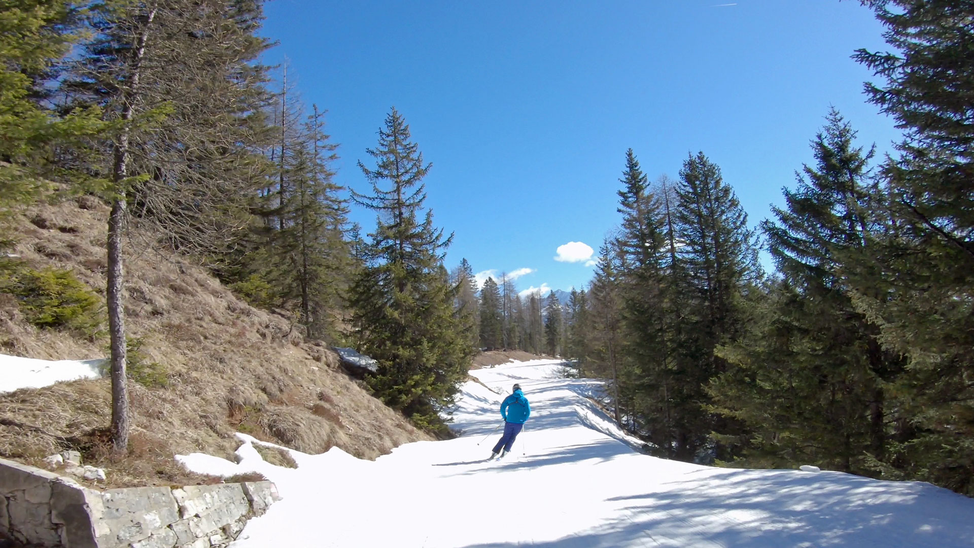 Blue Ski Run #38 Cortina D' Ampezzo Italy